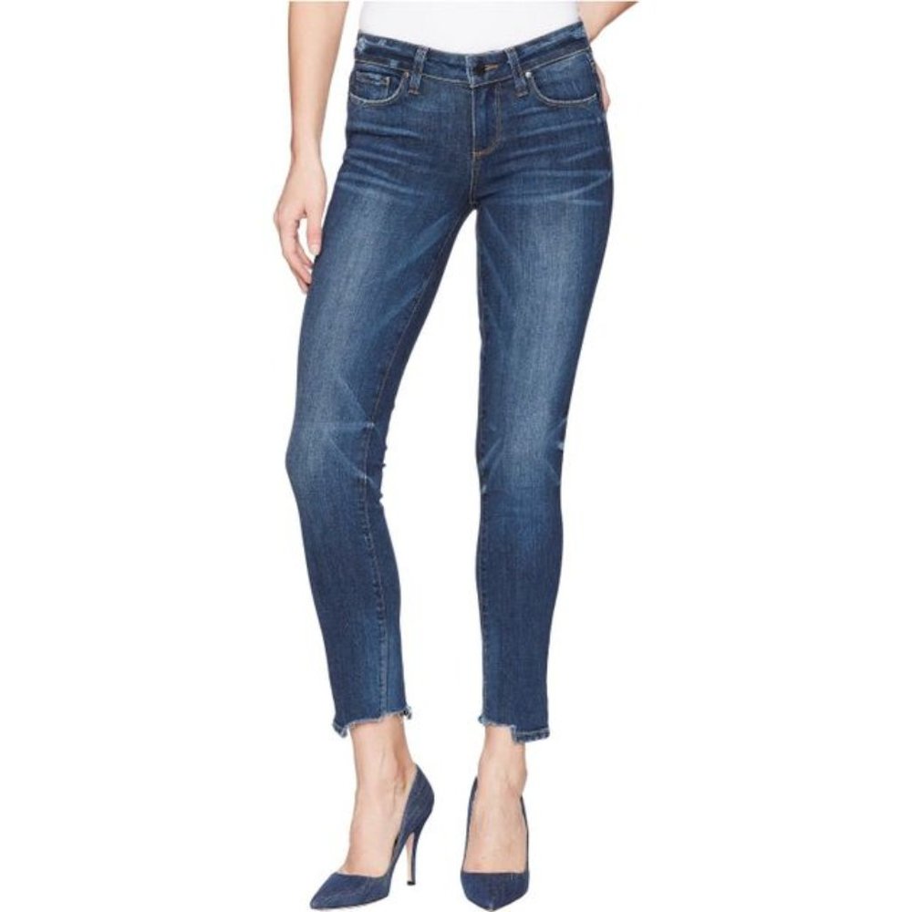 NWT Paige Skyline Ankle Peg Shredded Hem Coley